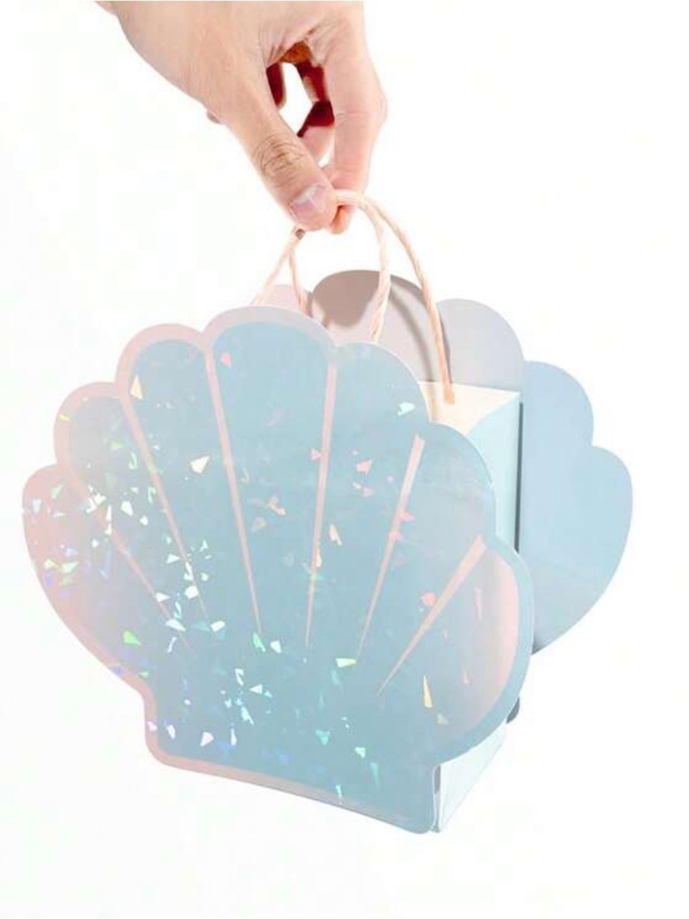 Seashell Party Favor Bag For Mermaid Birthday theme - 10 pcs